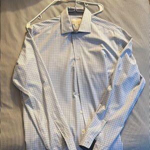 Blue Dress Shirt with Classic Elegance